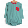 Ethan Pocket Bubble, Red and Green Stripe