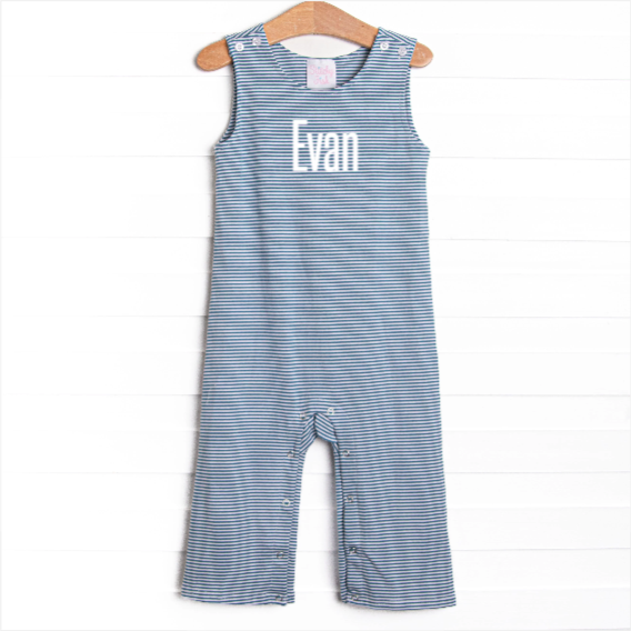 Evan Long Jon Jon, Steel Blue Stripe