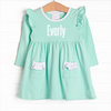 Everly Long Sleeve Dress, Mint Green