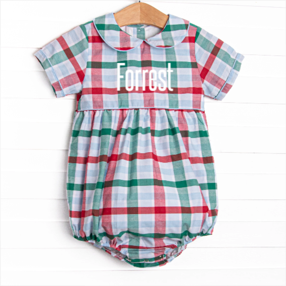 Forrest Bubble, Blue Plaid