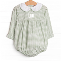 Garden Gingham Bubble, Green