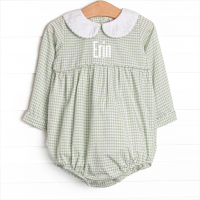 Garden Gingham Bubble, Green