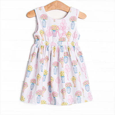 Garden Party Petals Dress, Pink