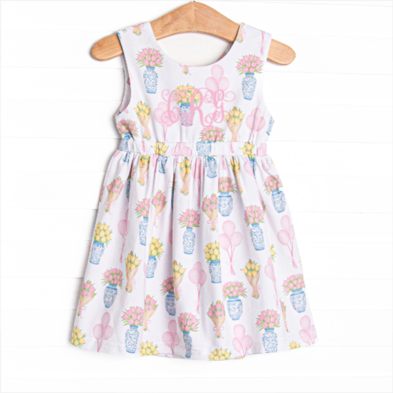 Garden Party Petals Dress, Pink