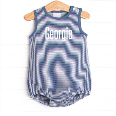 Georgie Bubble, Denim Blue Stripe