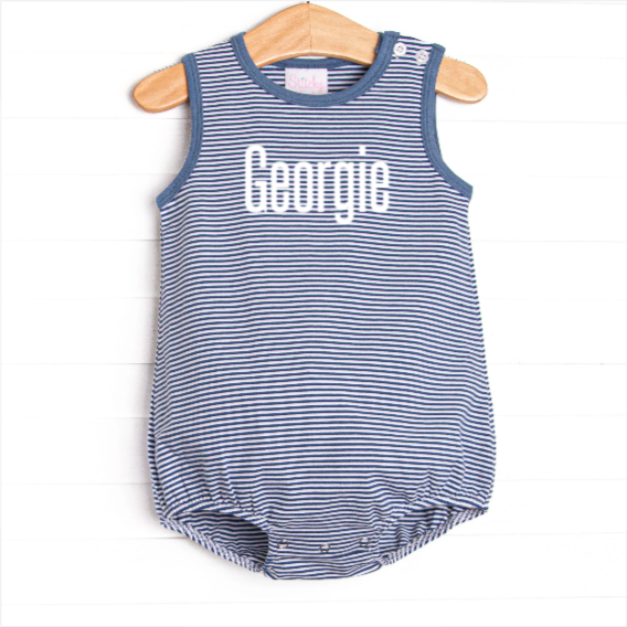 Georgie Bubble, Denim Blue Stripe