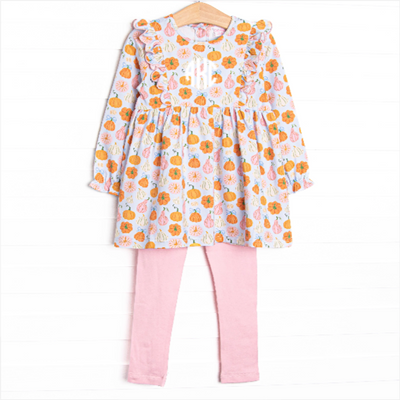 Girly Gourds Legging Set, Pink