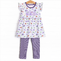 Go, Fight, Win Legging Set, Purple
