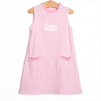 Grace Pocket Dress, Pink Stripe