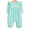 Gracie Romper, Mint Green