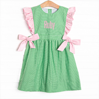 Greenscape Garden Side Tie Dress, Green
