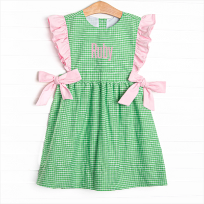 Greenscape Garden Side Tie Dress, Green