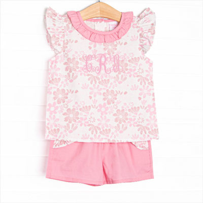 Growing Groovy Short Set, Pink