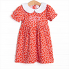 Hand-Drawn Hearts Dress, Red
