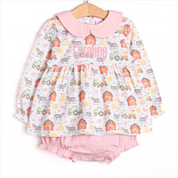 Hard Days Work Diaper Set, Pink