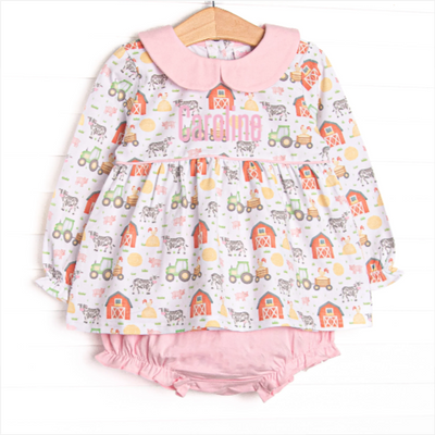 Hard Days Work Diaper Set, Pink