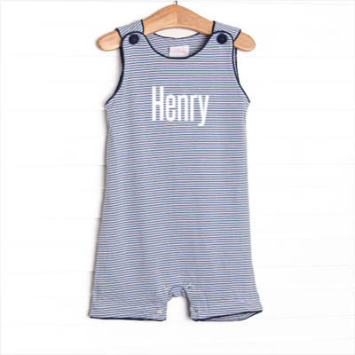 Henry Jon Jon, Navy and Slate Blue Stripe