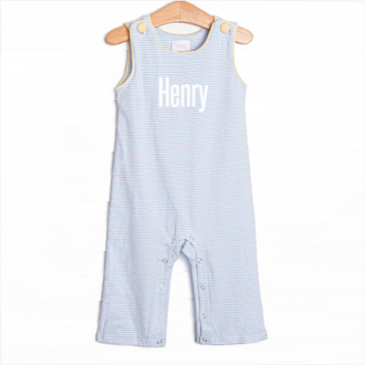 Henry Long Jon Jon, Yellow and Light Blue Stripe