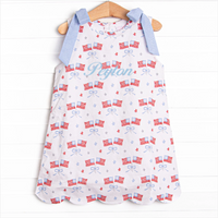 Home of the Brave Dress, Blue