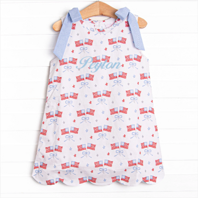 Home of the Brave Dress, Blue