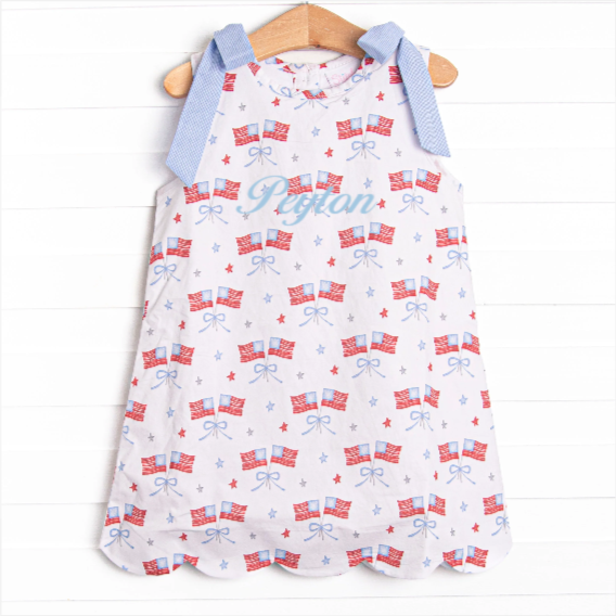 Home of the Brave Dress, Blue