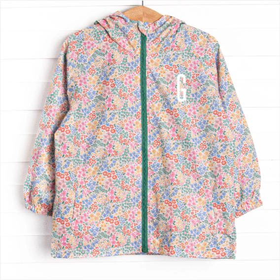 Island Blooms Raincoat, Green