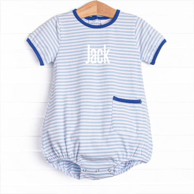 Jack Pocket Bubble, Royal and Light Blue Stripe