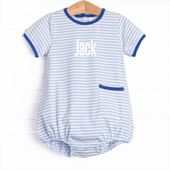 Jack Pocket Bubble, Royal and Light Blue Stripe