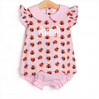 Ladybug Line Diaper Set, Pink