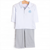 Levi Pant Set, Sage Stripe