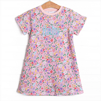 Lily Lane Sweatshirt Dress, Pink