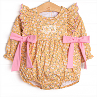 Macie Marigold Side Tie Bubble, Yellow