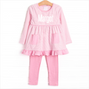 Margot Long Sleeve Legging Set, Pink Stripe