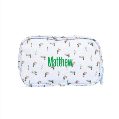 Migrating Mallard Oxford Pouch, Blue