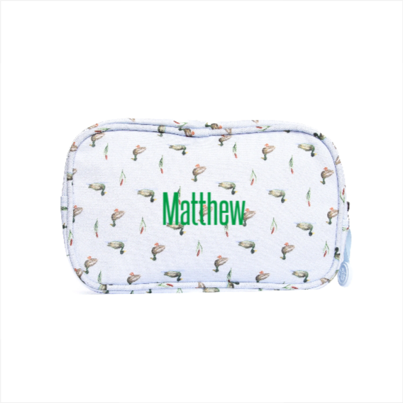 Migrating Mallard Oxford Pouch, Blue