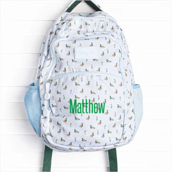 Migrating Mallards Oxford Backpack, Blue