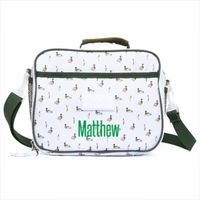 Migrating Mallards Oxford Lunch Box, Blue