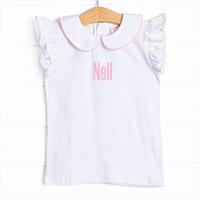 Nell Knit Collared Top, (2 Colors)