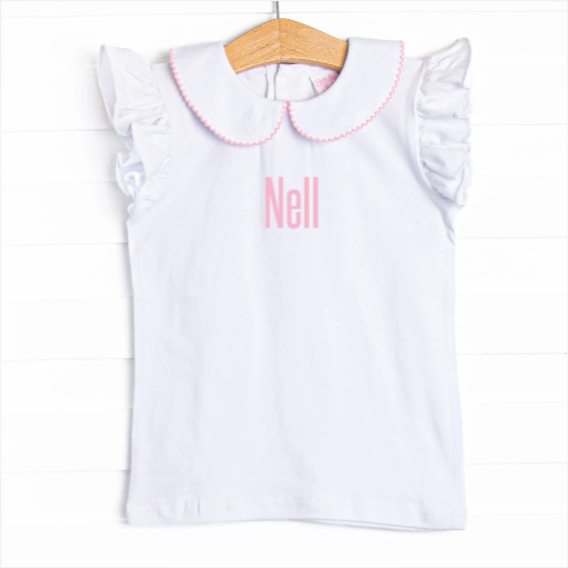 Nell Knit Collared Top, (2 Colors)