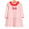 Nicole Dress, Red and Pink Stripe