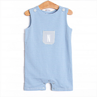 Noah Pocket Jon Jon, Light Blue and Medium Blue Stripe