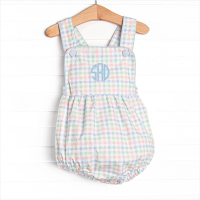 Paradise Plaid Sunsuit, Blue