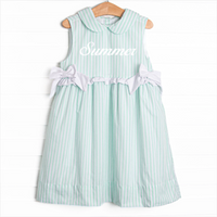 Pastel Pinstripe Dress, Green