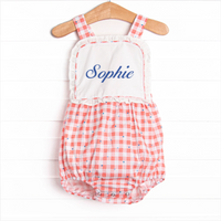 Patriotic Picnic Sunsuit, Red