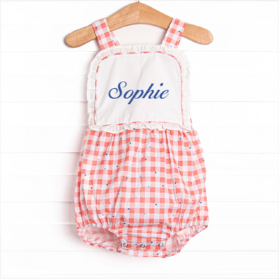 Patriotic Picnic Sunsuit, Red
