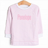Petite Polka Dot Sweatshirt, Pink