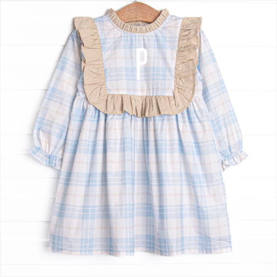 Picture Perfect Plaid Dress, Blue