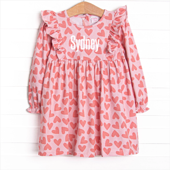 Pink Heart Promises Dress, Pink