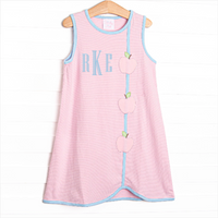 Pink Lady Perfection Applique Dress, Pink