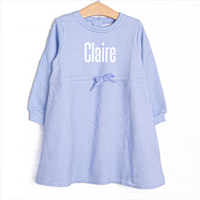 Polka Dot Play Dress, Blue